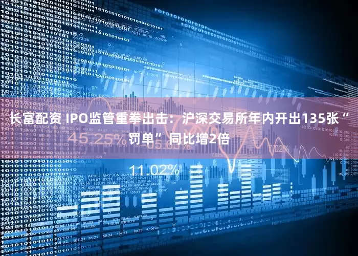 长富配资 IPO监管重拳出击:沪深交易所年内开出135张“罚单” 同比增2倍